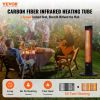 VEVOR Infrared Heater, 1500W Remote Control Electric Space Heater, Patio Heater w/ 3 Speeds & Timer & Tip-Over Protection, Outdoor/Outdoor for Bedroom