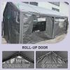 Carport, 10√ó20 Heavy Duty Portable Carport Garage Tent for Outdoor Storage Shelter grey