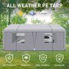 Carport, 10√ó20 Heavy Duty Portable Carport Garage Tent for Outdoor Storage Shelter grey