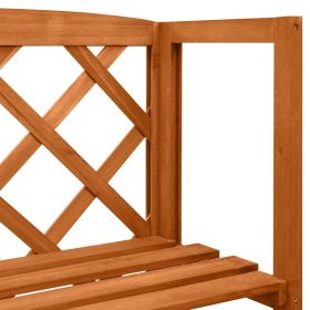 vidaXL Trellis with Shelves 21.7"x11.8"x55.1" Solid Fir Wood (Option: as picture)