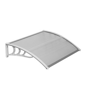 40X32-inch Transparent Board White Bracket Canopy (Option: Transparent White)