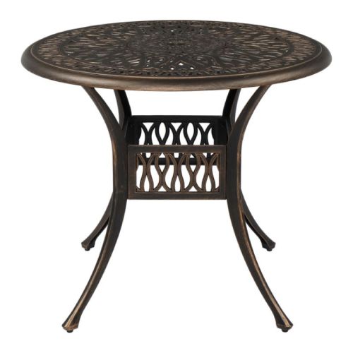 Backyard Patio Round Dining Bistro Table With Umbrella Hole Backyard Patio Round Dining Bistro Table With Umbrella Hole